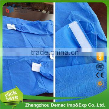 Disposable Sterile Reinforced dental disposable non-woven isolation gown for sale