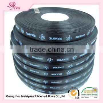 Golden Satin Ribbon Patterned and Words Printing Ribbon photo-3