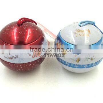 Christmas Metal Tin Ball with High End Printed
