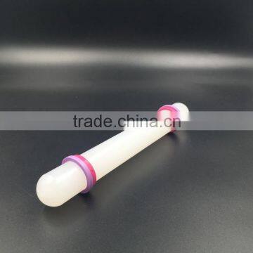 Plastic gum paste fondant rolling pin with spacer band in 9",10"inches