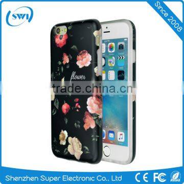 Flower design custom TPU case mobile phone cover for iPhone 6 plus 6S plus