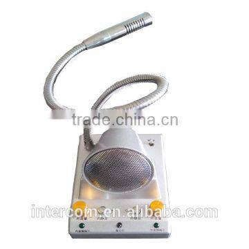 intercom system for counter bank