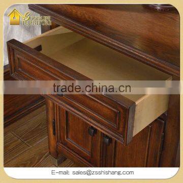 Customized Home and Hotel OAK Solid Wood Bedroom Set Furniture