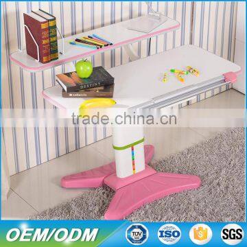 Portable ergonomic height adjustable desk for kids