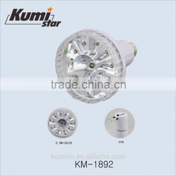 0.5W+10LED rechargeable lamp cup KM-1892