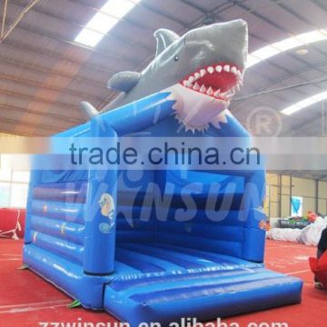 Hot sale Kids Inflatable shark Castle