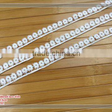 high quality polyester border lace trim