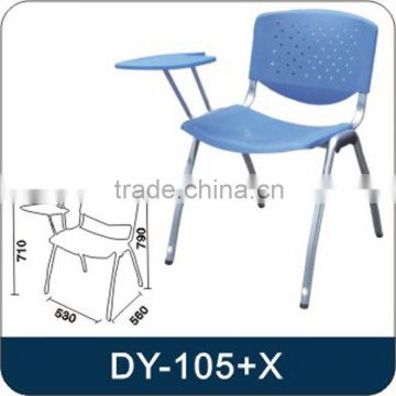 stack tablet chair with writing pad