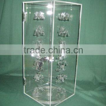 rotatable Acrylic glasses display case