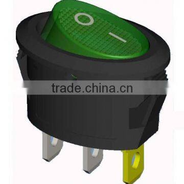 lighted rocker switch 3pins 8A 250V