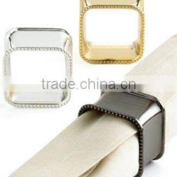 Elegant design napkin ring wholesale black, gold , silver