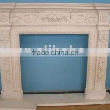 marble sculpture indoor fireplace