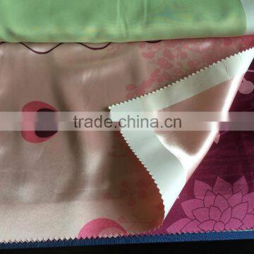 100% polyester shiny printing blackout fabric for curtain, flame retardant upholstery fabric shiny blackout fabric supplier