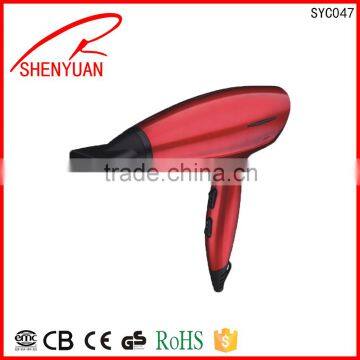 hot selling Mini dc 900w~1400w travel hair dryer hair blower with CE/GS/RoHS USA EUROPEAN