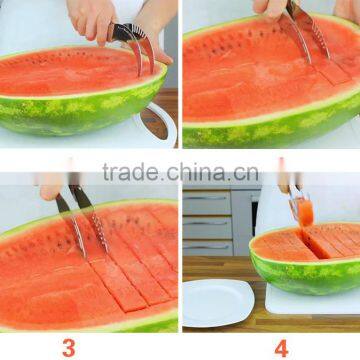 watermelon slicer corer / stainless steel watermelon slicer / watermelon cutter