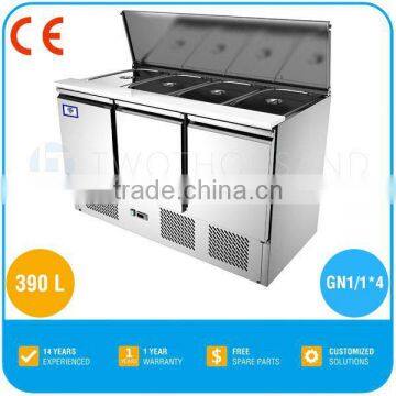 2017 High Quality Stainless Steel Pizza Counter, Customize Pizza Table, CE, Aspera, R134a, TT-BC280E-2