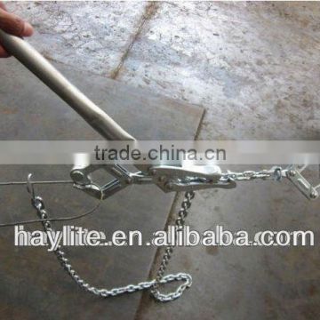 Galvanized powder coated chain fence wire stretcher