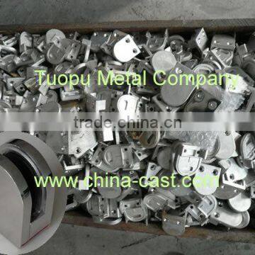 Round Shape Glass Clamp,Stainless Steel 304 Glass Clamp in Satin Nickel Finish photo-5