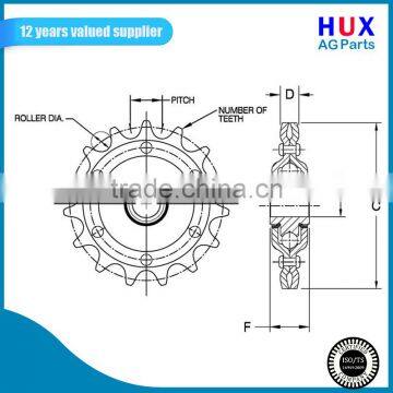 17 Teeth Sprocket Idler AG2416 photo-2