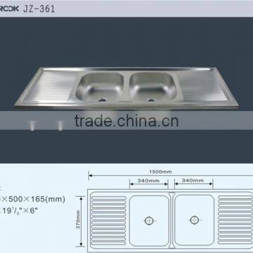 Factory Supply 150x50cm Stainless Steel Kicthen Sink,sink,basin Sink photo-2