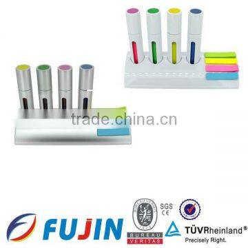 office stationery pen holder with sticker gift set