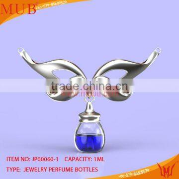 Glass Jewelry Mask Shape Necklace Glass Bottle