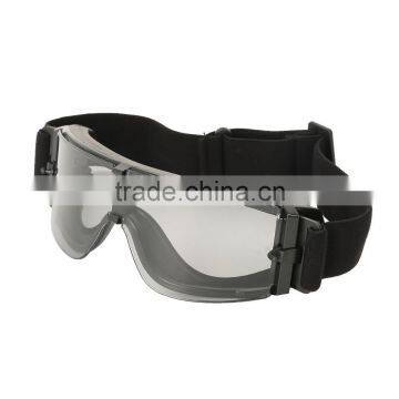 Black Racing Sport Anti-UV Motorcycle Scooter Riding Goggles Eyeware Adjustable photo-2