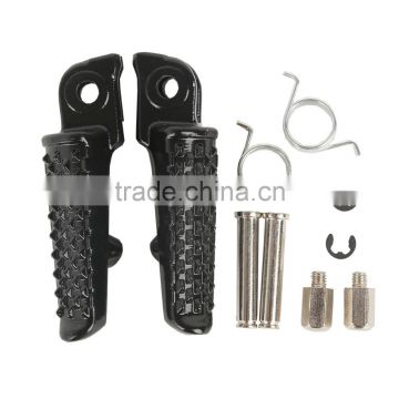 Black Front Footrests Foot pegs For Honda CBR600RR 2003-2006 CB1000R 2008-2014