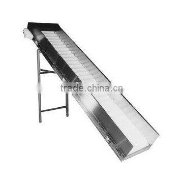 Cleated Inclined Stainless Steel Slider Bed Belt Conveyor