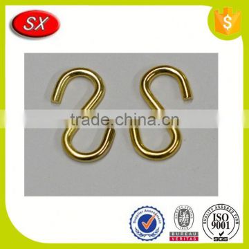 manufacture custom wire formed Brass S Hooks hook