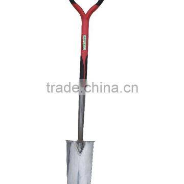 Stainless Steel spade with pp coated fiberglass handle