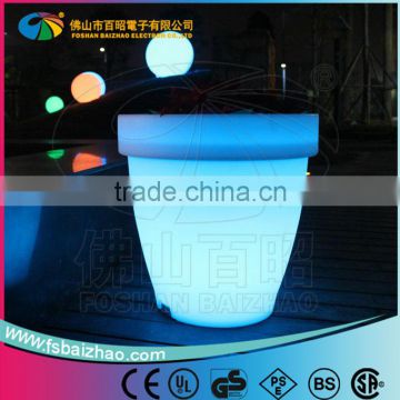 Home Garden Decor LED Color Changing Light Up Flower Pot