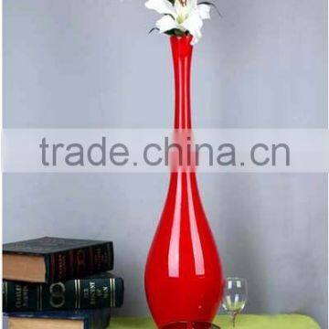Wholesale Decorative Standing Fibreglass Lacquered Vase photo-3