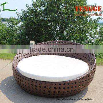 YH-8167 Rattan Wicker Sun Bed Outdoor Garden Round Bed photo-5