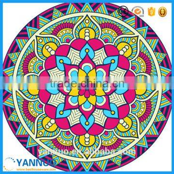 Large Round Donut Beach Towel Cotton Print For Stand by Custom photo-3