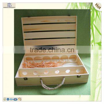 New Luxury High Quality Craft Wine Beer Liquor Display Wooden Box photo-5