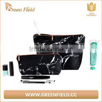 Fashion Washable Kraft Paper Marble Cosmetic Bag Travel Plain Toiletry Makeup Bag for Women photo-6