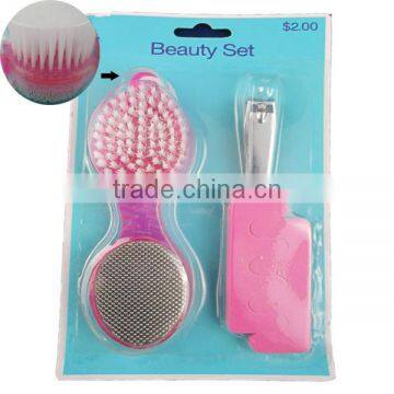 Professional 3 in 1 manicure pedicure kit for foot care