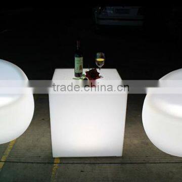 Sigma Plastic Led Outdoor Furniture French Bistro Table Chair Sets