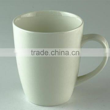 Stocked Cheap 350ml ceramic coffee White mug/cup standard for wholesale