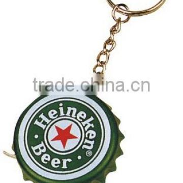 Key chain bottlecap novelty tape measure for promtion gift