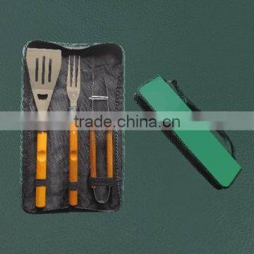 RH-SU120 Hot sale outdoor picnic snap on bbq tool set with nylon bag