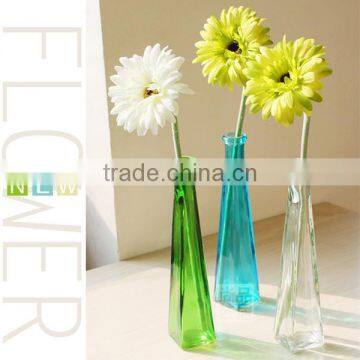 Cheap Colored Different Shapes Glass Flower Vases for Home Decoration photo-5