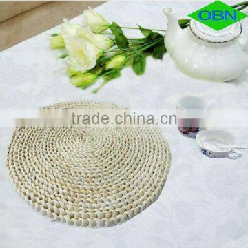 2017 New Design Flaxen Color Custom Wholesale Braided Straw Round Woven Placemats photo-2