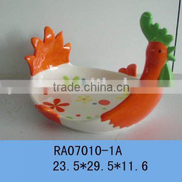 Ceramic easter gift, candy holder, fruit plate