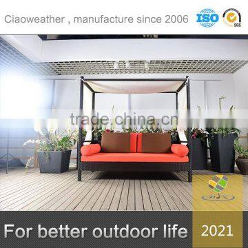 garden wicker outdoor furniture sunbed for beach