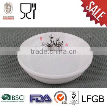 White solid bowl melamine mixing bowl