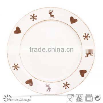 ceramic plate set for Christmas Holiday