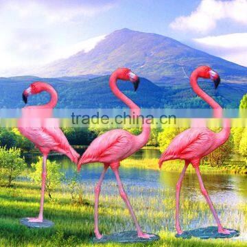 Large Resin Garden Statues Life Size Fiberglass Flamingo Statue photo-5