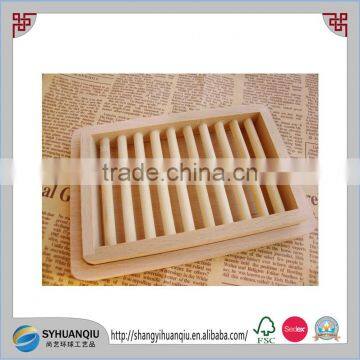 recycable cosmetic industrial use wooden soap tray CN